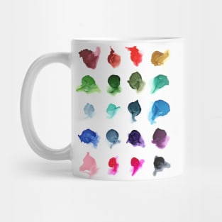 Rainbow Ink Swatch Splotch Mug